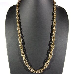 Vintage Trifari Gold Tone Chain Necklace
